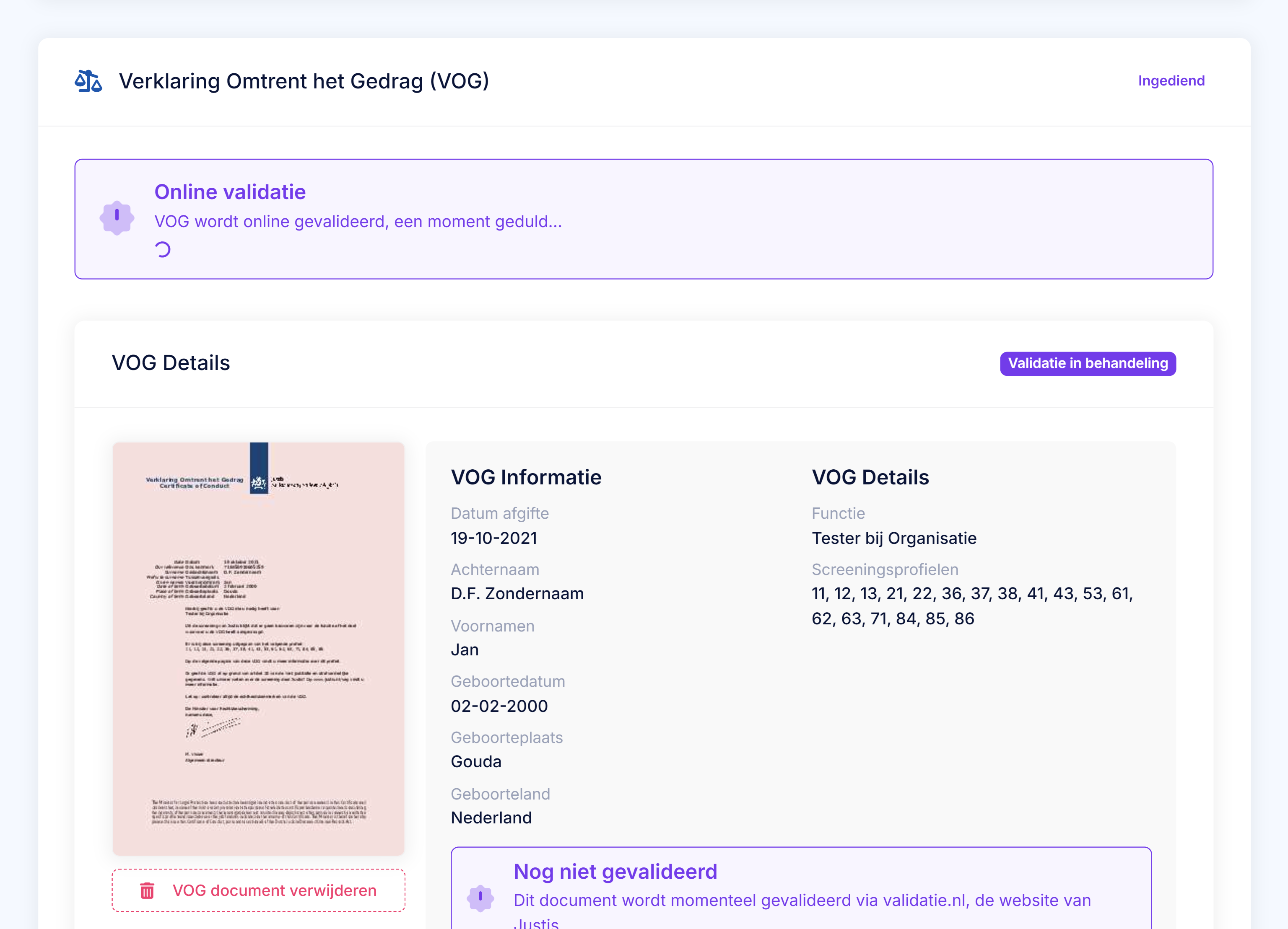 Het correct controleren van de Verklaring Omtrent het Gedrag (VOG)