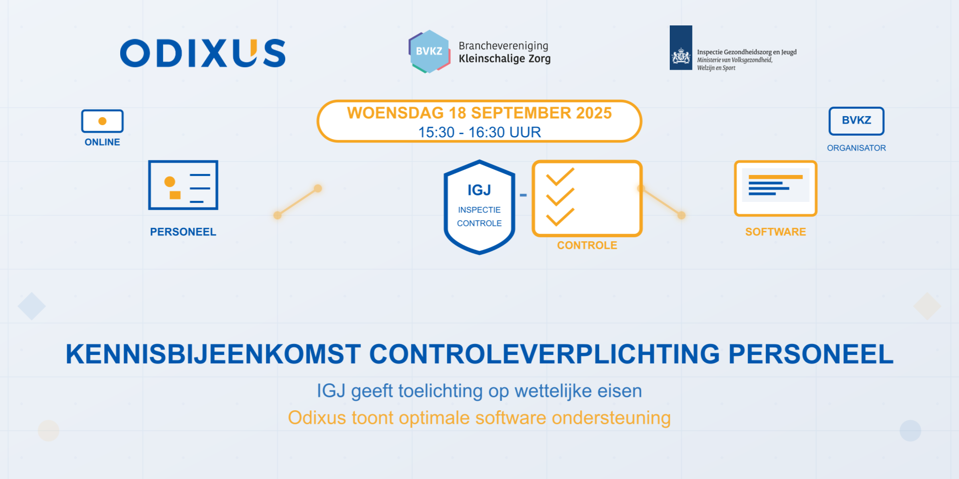 Odixus presenteert bij BVKZ: slimme software voor de controleverplichting van personeel