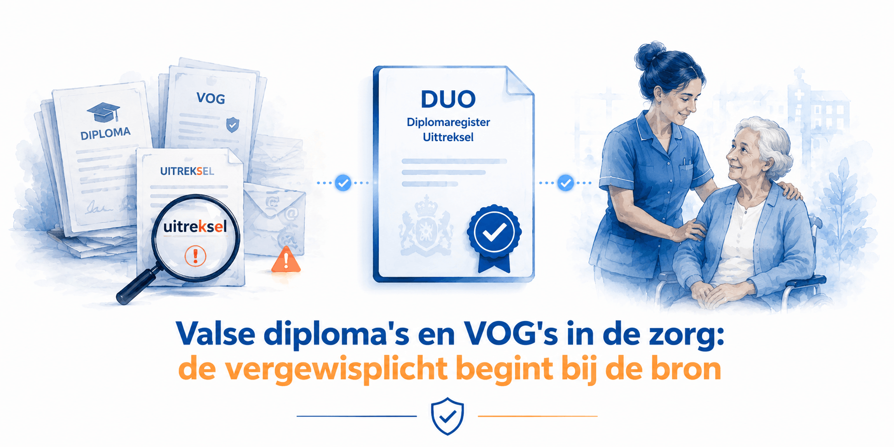 Valse diploma's en VOG's in de zorg: de vergewisplicht begint bij de bron